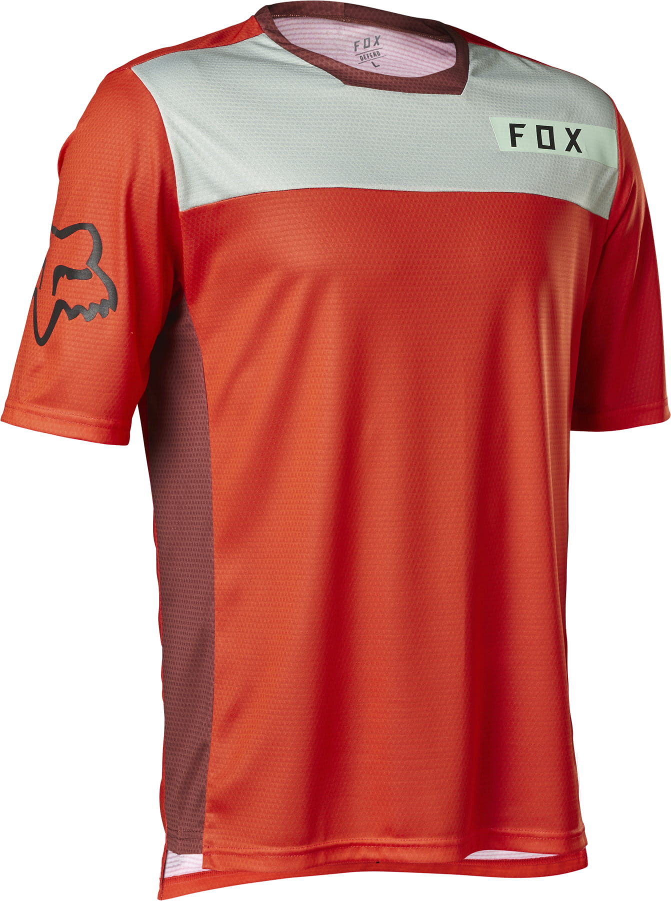 Fox Racing Defend Ss Jersey Moth Fluorescent Red Mtb Trikots Bmo