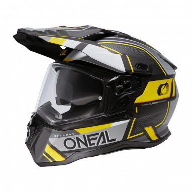 D-SRS helmet SQUARE black/gray/neon yellow
