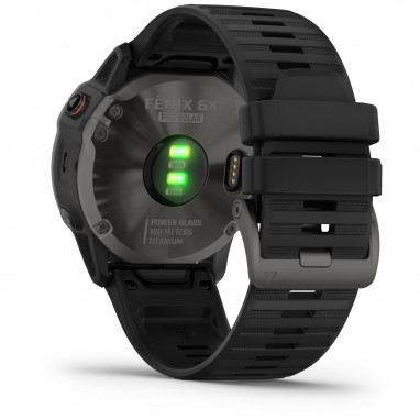 FENIX 6X Pro Solar - GPS-Armbanduhr - Schwarz/Grau
