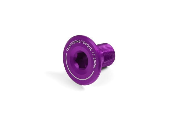 Crank end bolt - purple