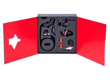 Kit RED eTap AXS 2-speed, zonder crank, hydr., centrelock flat mount, incl. 160 mm remschijven