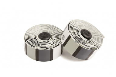 Square Volée Ribbon handlebar tape - white/grey