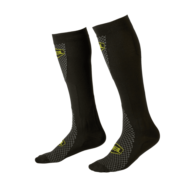 MX Performance Socks Minus V.22 - Black / Neon Yellow