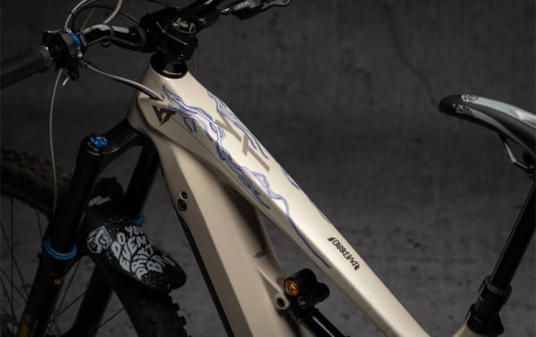 E-Bike Rahmenschutz Kit Lighting - Blue Matt