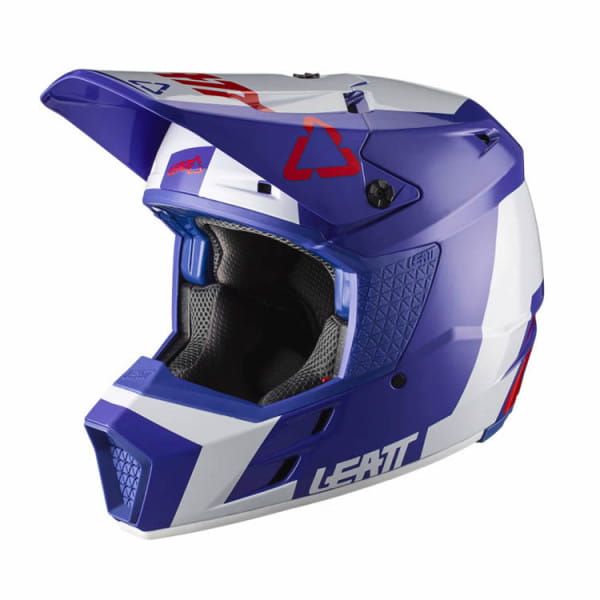 Motocrosshelm GPX 3.5 - blau-weiss