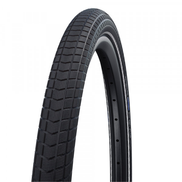 Big Ben Plus clincher tire - 27.5x2.15 inch - Double Defense - reflective stripes - black