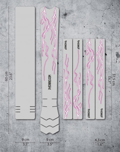 Rahmenschutz Kit - Lightning - Pink Matte