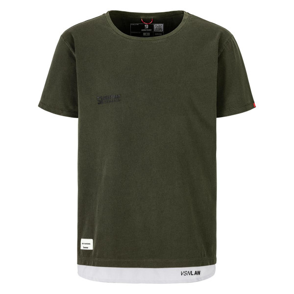 Leyered Long T-Shirt - Used Olive