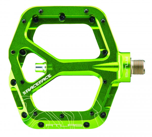 Atlas pedals - green