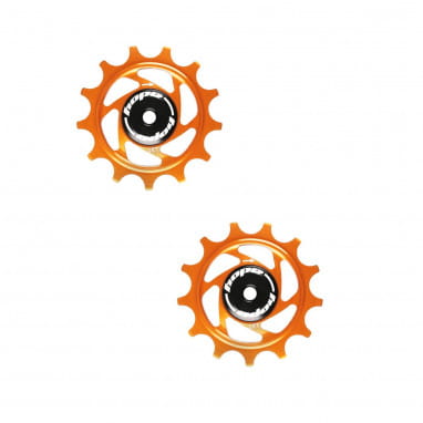 Jockey Wheels Katrollen - 13 Tanden - Oranje