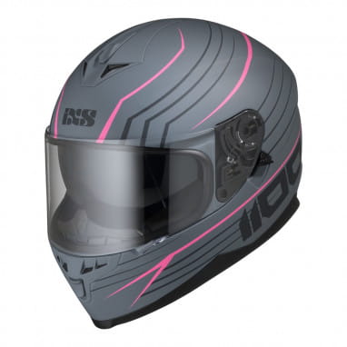 Full face helmet iXS1100 2.1 gray pink matte