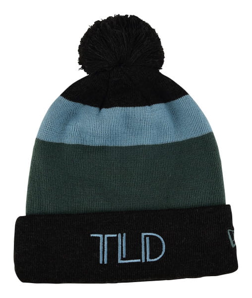 TLD Block Pom Pom Hat - Black/Grey/Blue