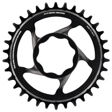 E*spec Direct Mount chainring, TQ, 55mm chainline - black