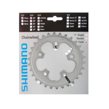 105 FC-5703 10-speed chainring - silver