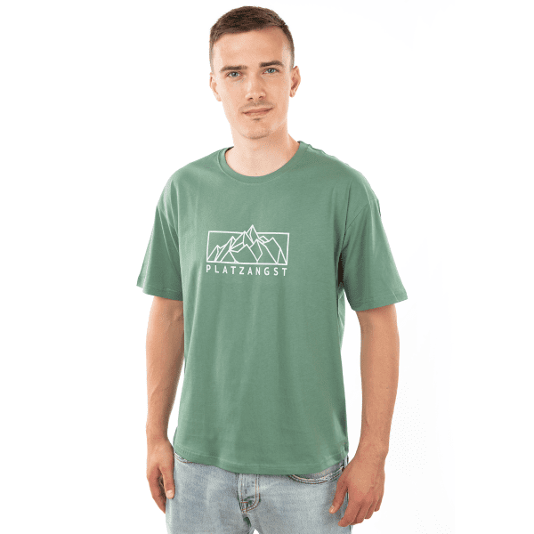 T-shirt Mountain Logo Green