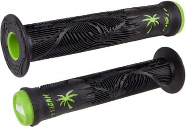 Hucker Signature BMX Grips - nero/verde