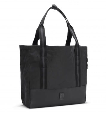 Civvy Messenger Tote Shoulder Bag - Black Chrome