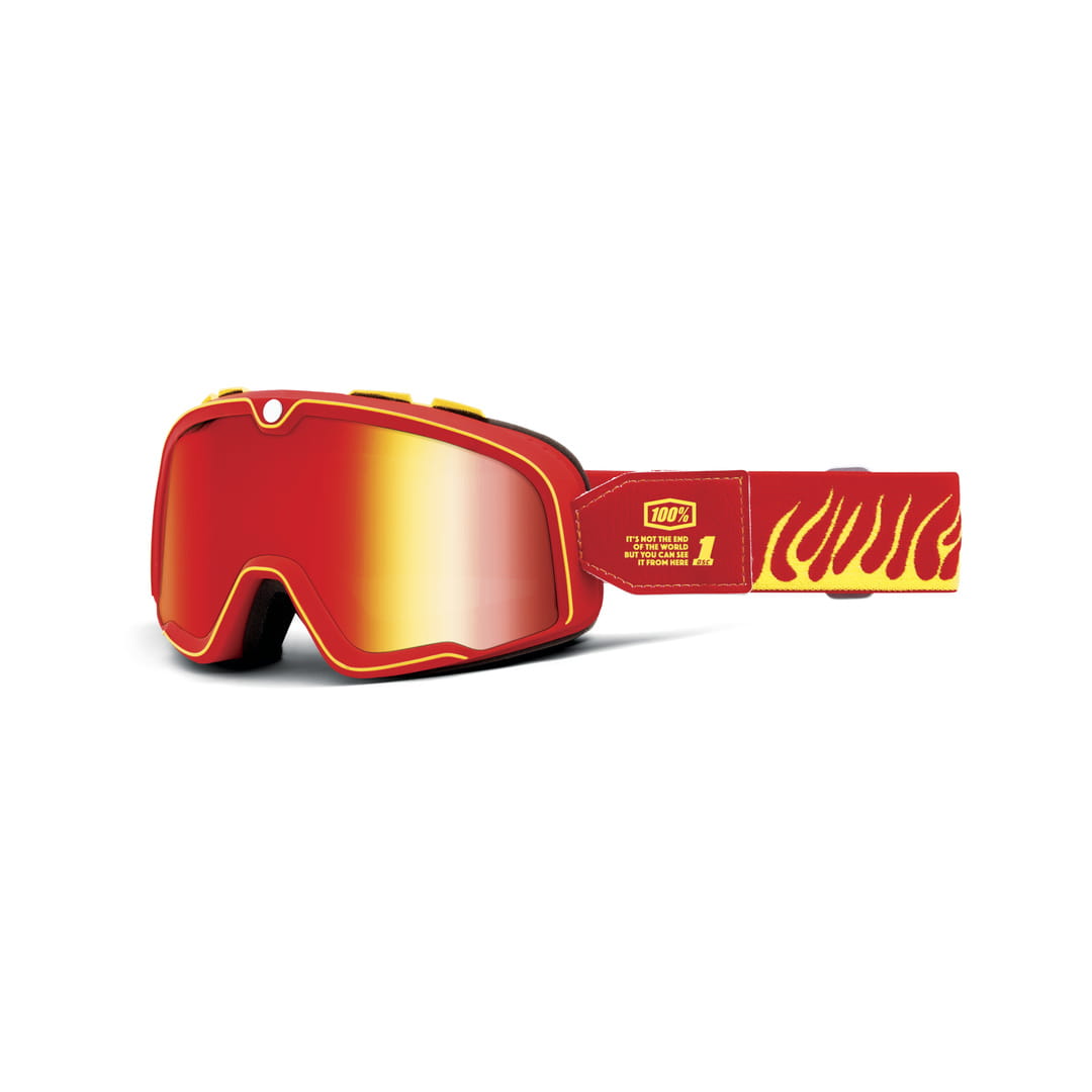 Brille Barstow Death Spray Mirror Red Lens Crossbrillen
