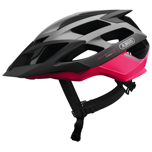 Casco para bicicleta Moventor - Negro/Rosa