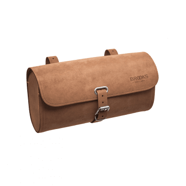 Sac de selle en cuir Challenge Large - dark tan