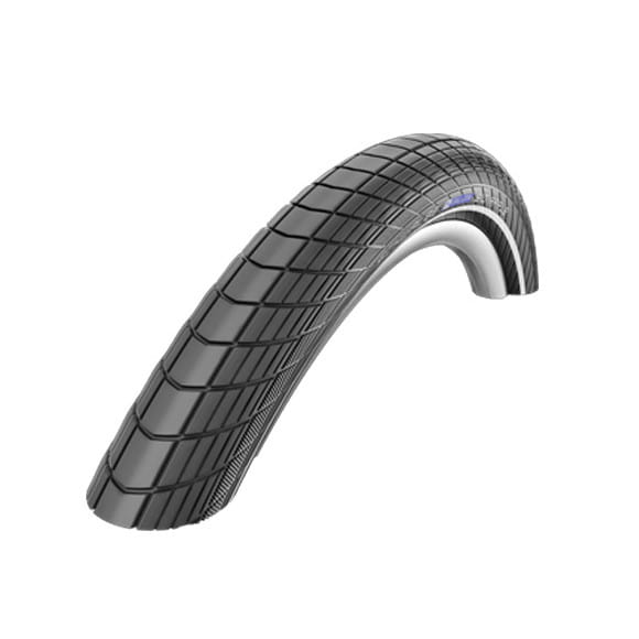 Big Apple clincher tire - 28x2.15 inch - RaceGuard - reflective stripes - black