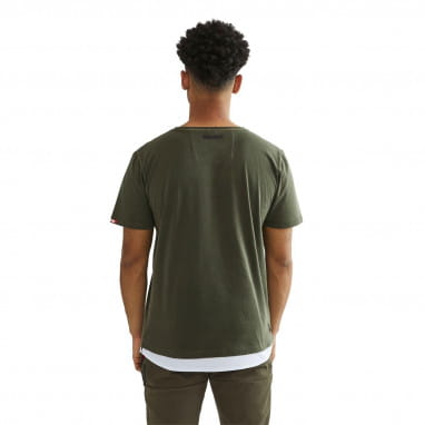 Leyered Long T-Shirt - Used Olive