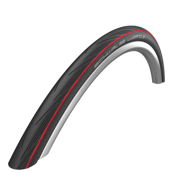 Lugano II Folding Tire - 25-622 (700x25C) - KevlarGuard - Red Stripe