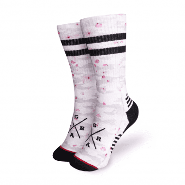 Socks ''Sakura'' - Grey/Pink