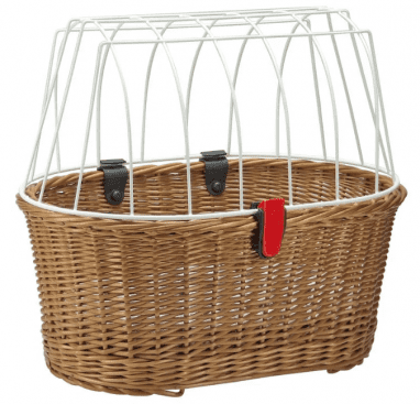 KLICKfix dog shopper Doggy Basket, with basket clip - brown