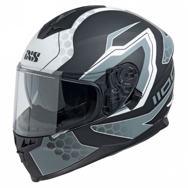 1100 2.2 Motorcycle helmet - black matte white