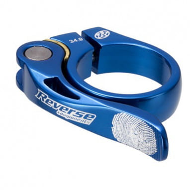 Long Life seat clamp 34.9mm - blue
