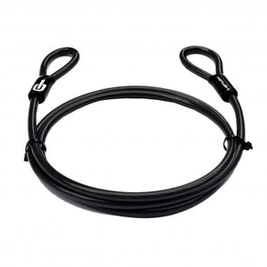 Steel cable lock - Black