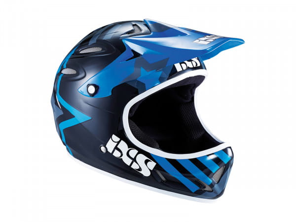 Phobos 5.2 Fullface Helm Black/Blue -SALE-