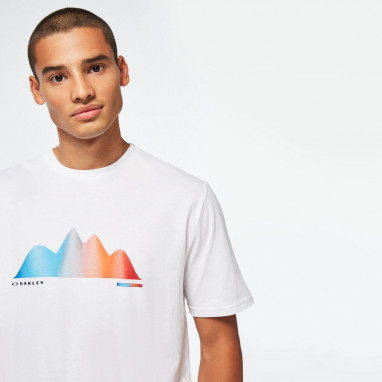 Graphic Waves Tee - White