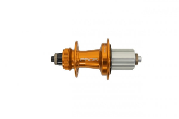 Pro 5 Hinterradnabe 32 Loch - Centerlock - orange - Shimano Aluminium Freilauf