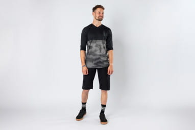 Carve 1.0 3/4 Jersey schwarz-graphit