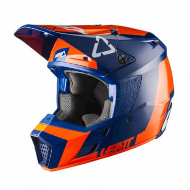 Motocrosshelm GPX 3.5 - orange-blau-weiss