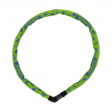 Steel-O-Chain 4804C/75 - Serratura di apprendimento per bambini con simbolo - Verde
