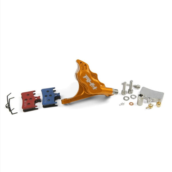 RX4 Bremssattel Flatmount Complete vorne - Shimano - Orange