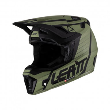 Leatt Helm inkl. Brille 7.5 V22 Graphic schwarz-grün, Motocross Helme