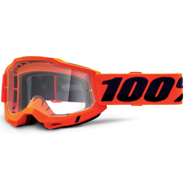 Accuri OTG Gen.2 Anti Fog Brille Clear - Neon Orange