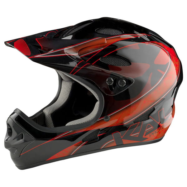 Savara DH Helm - Schwarz/Rot