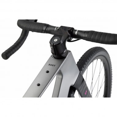 Bicicleta Ruut CF 2 Gravel Plus - Berenjena/Plata