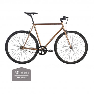 Vélo Dallas Singlespeed/Fixed - Jantes en V profond de 30 mm