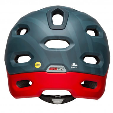 Super DH MIPS Spherical - Helm - Dunkelblau/Rot