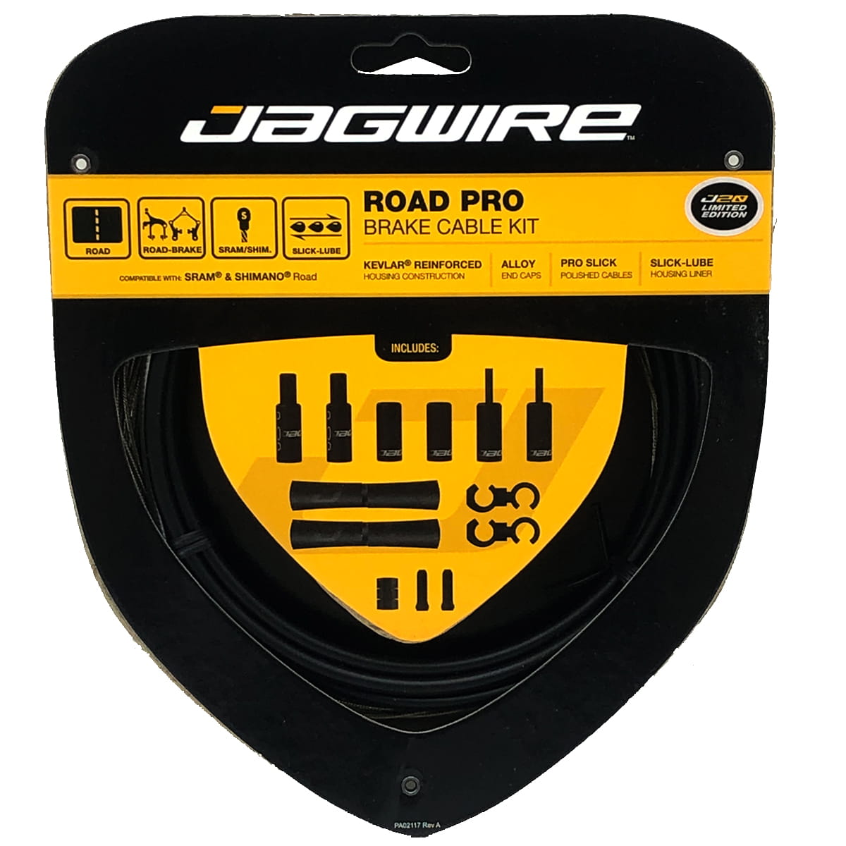 Jagwire Remkabelset Road Pro Brake Stealth Black Remkabels binnen