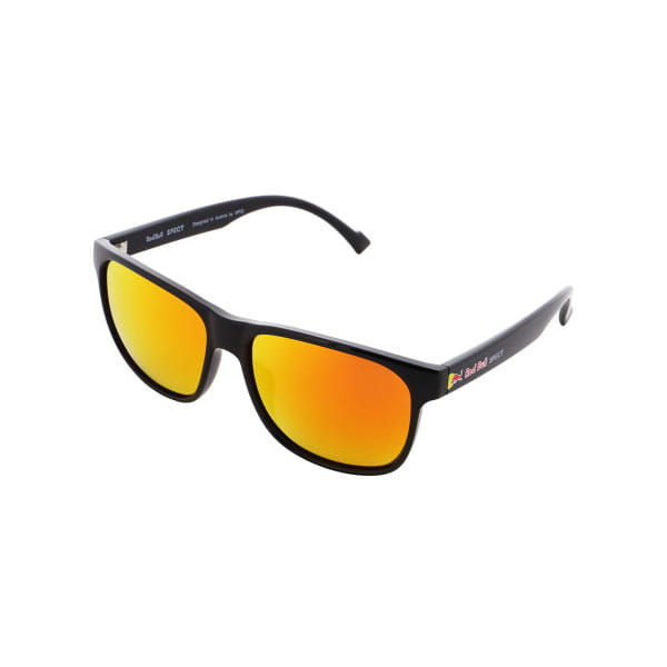 Conor RX Sunglasses - Shiny Black/Red Mirror