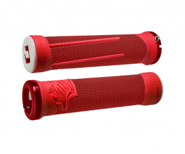 AG2 Lock-On DH Grips - Red/Fire Red