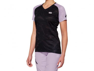 Airmatic Womens Short Sleeve Jersey - Black/Lavender