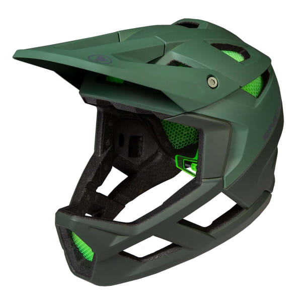 MT500 Fullface Helmet with Koroyd - Green